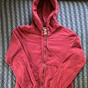 American Giant Crimson Full-Zip Hoodie